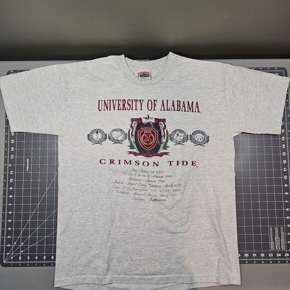 Vintage Alabama Nutmeg Tshirt XL Football Embroidered 90s Singlestitch College - Picture 1 of 10
